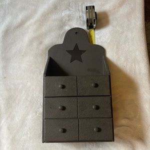 Country style three drawer shelf